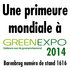 Une primeure mondiale à GreenExpo 2014