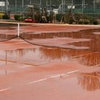 Actief drainagesysteem tegen wateroverlast op tennisbanen