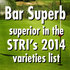 Bar Superb superior in the STRI’s 2014 list of varieties